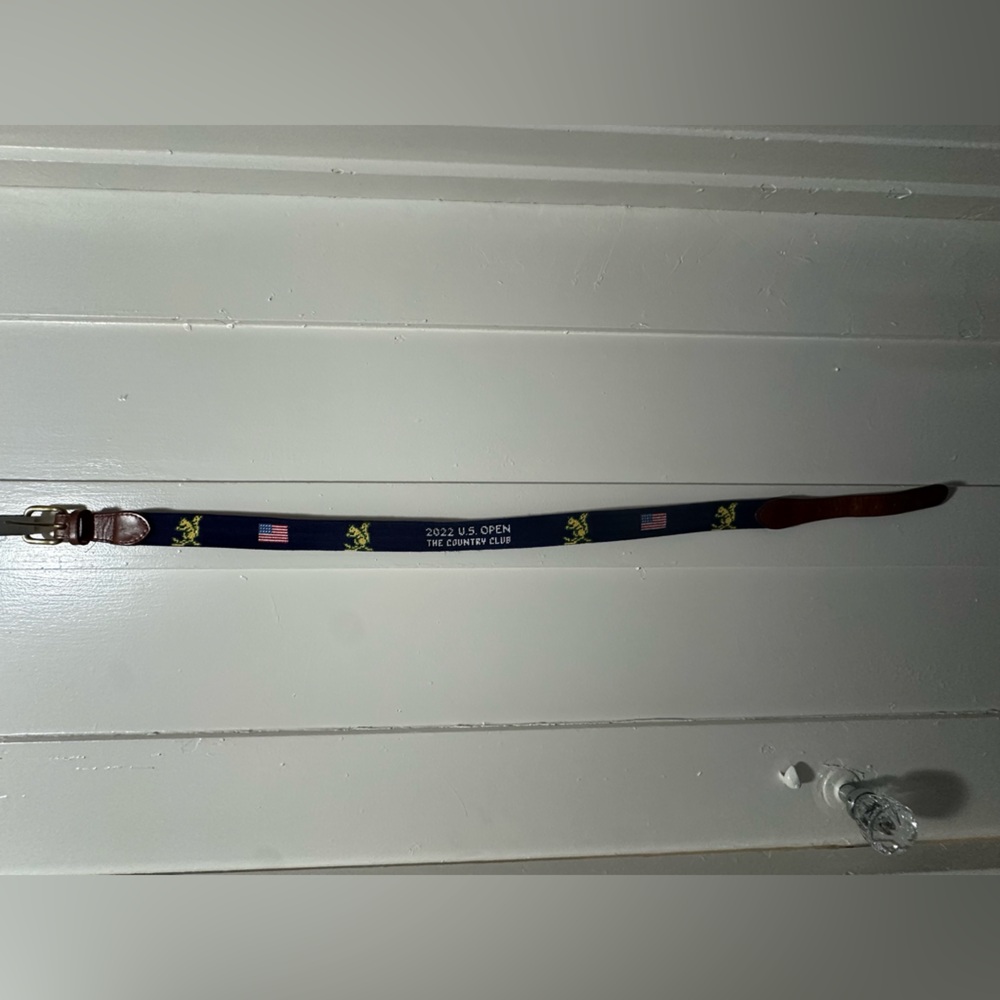 2022 US Open The Country Club Brookline Smathers &
Branson Needlepoint Belt 32